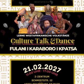 Culture Talk & Dance – 3 Workshops | 21.02.2027