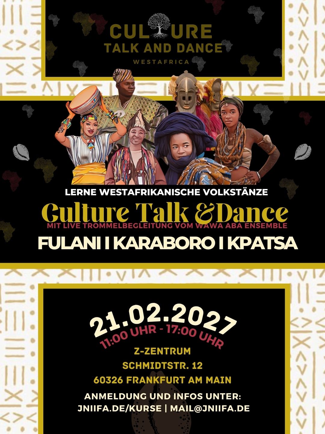 Culture Talk & Dance – 3 Workshops | 21.02.2027
